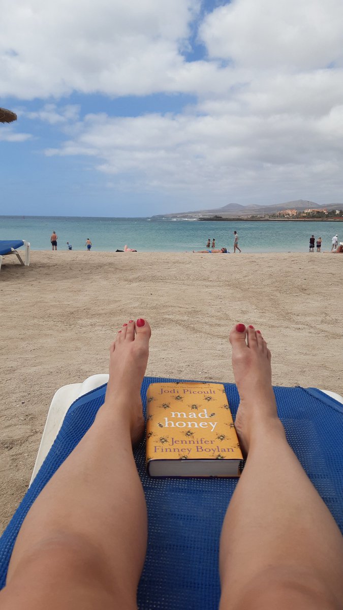 One_in_seven's tweet photo. @jodipicoult Took Mad Honey to Fuerteventura and finished it in 5 days. SO good!! https://t.co/C7DQkdjZmE