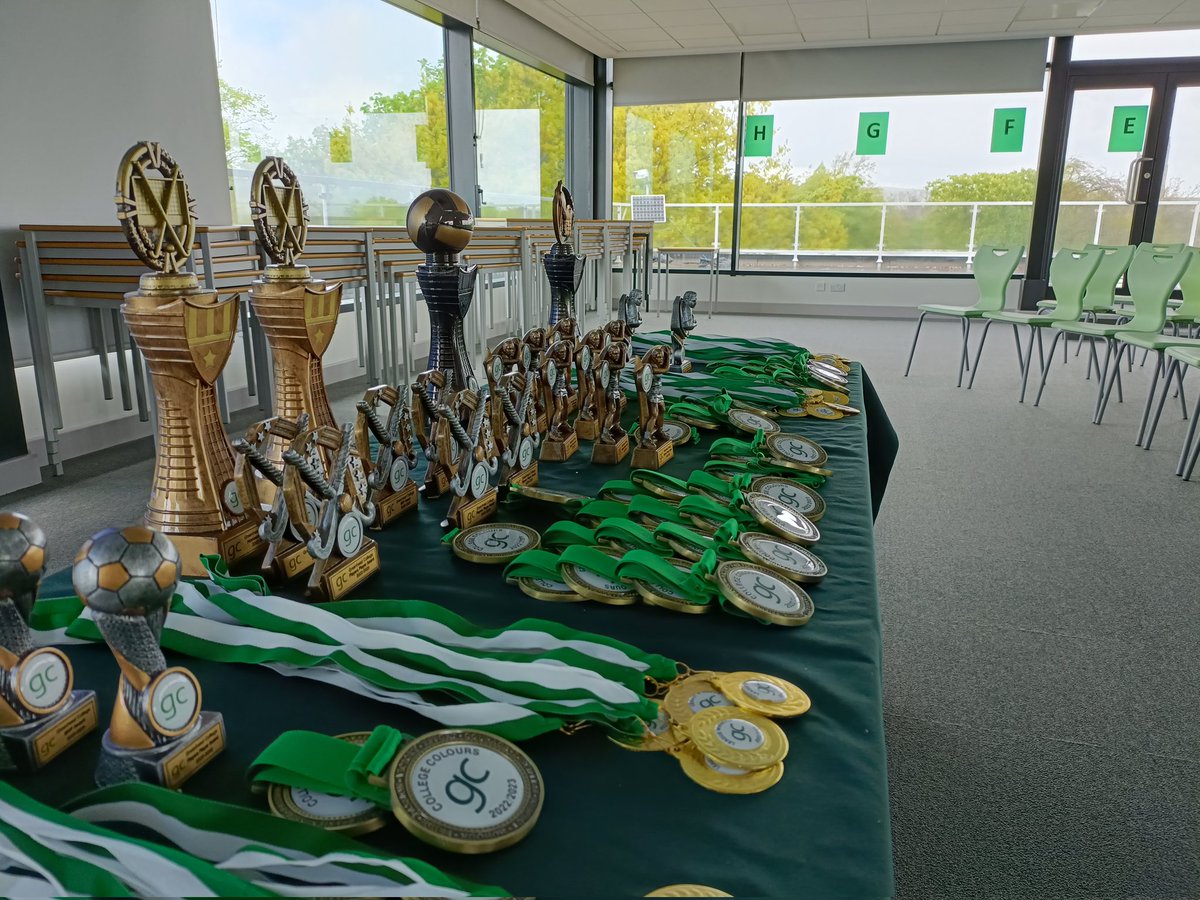 GreenheadSport's tweet image. All ready in G17 12.35pm🎉 Come up to celebrate @GreenheadCol sports teams' season 2022/23. Who will get College Colours? Win Player's Player? Win MVP?  @BriggsPriestley