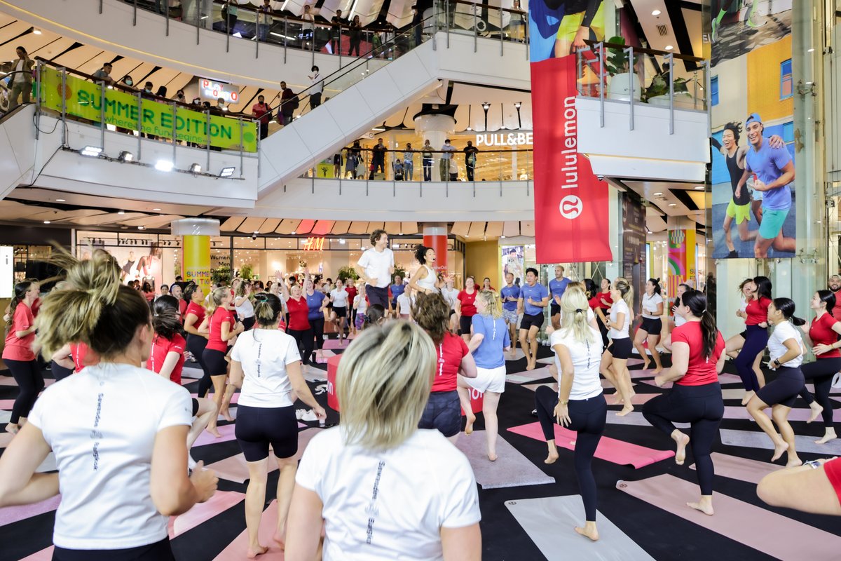 lululemon Thailand opens today at Central World