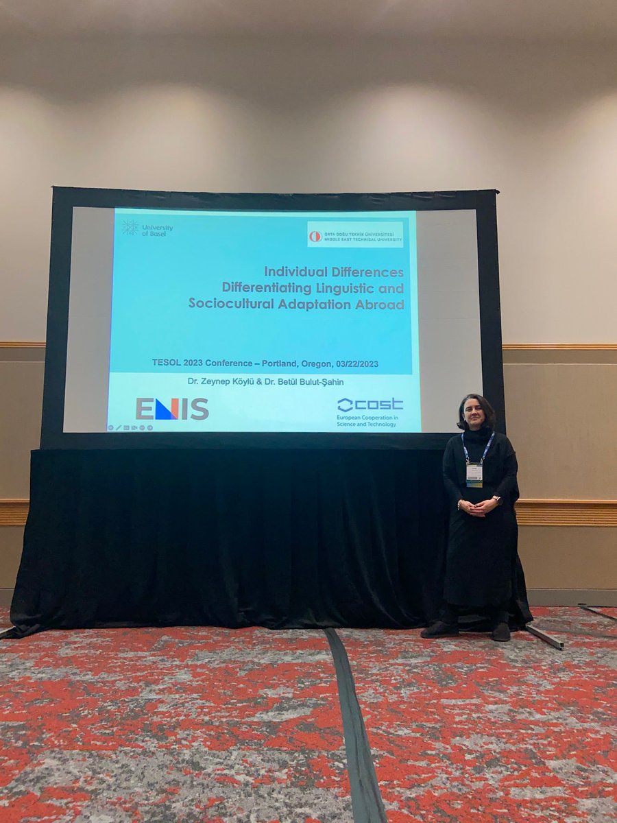 ENIS COST Action (@enisnetwork) on Twitter photo A month ago, <a href="/ZeynepKyl20/">Zeynep Köylü</a> presented the paper "Individual Differences Differentiating Linguistic and Sociocultural Adaptation Abroad", co-authored by Betül Bulut Şahin, at the 2023 <a href="/TESOLConv/">Follow @TESOL_Assn</a> 😍🤩 It's so good to see these collaborations out there!🔝 A month ago, <a href="/ZeynepKyl20/">Zeynep Köylü</a> presented the paper "Individual Differences Differentiating Linguistic and Sociocultural Adaptation Abroad", co-authored by Betül Bulut Şahin, at the 2023 <a href="/TESOLConv/">Follow @TESOL_Assn</a> 😍🤩 It's so good to see these collaborations out there!🔝