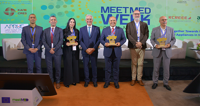 meetMED1's tweet photo. Congratulations to the 3 winners of @medadaptawards special edition "Building and Construction": Agua de Sol,@InfoJREEEF and @PalGBC
! #MeetMed #MMW2023 https://t.co/h92RJJS4iB