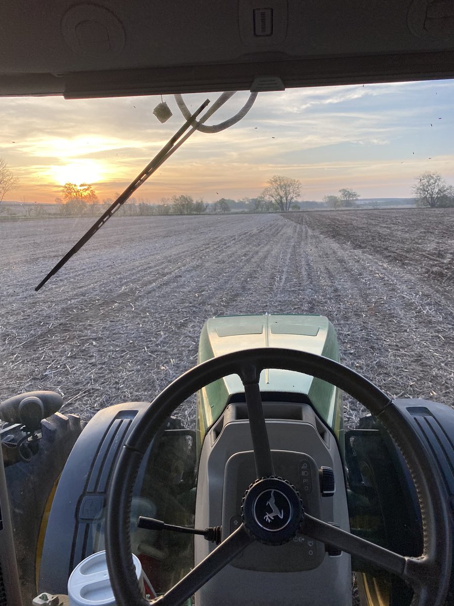 farmrjsmith's tweet photo. Told myself last night I will plant until the rain hits. It never hit, shocker. Now I’m low on seed, fuel and caffeine #plant23 https://t.co/7OcuQr4IRn