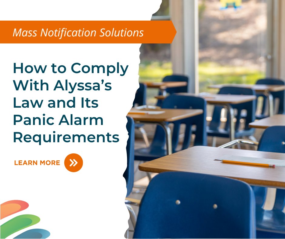 LSISolvesSafety's tweet photo. New Resource - What You Need to Know about Alyssa's Law & Panic Button Requirements - Read Now. #alyssaslaw #schoolsafety #panicalarms #massnotificationsolutions #emergencycommunication https://t.co/qOjVuU9x5q