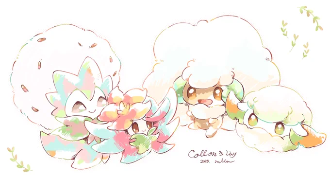   #綿花ポケモンの日 #モンメンの日 #エルフーンの日