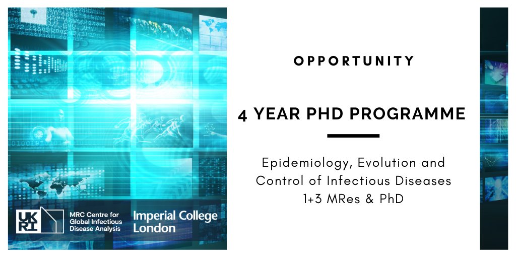 OPPORTUNITY applications now open! 💼4 year PhD programme (1+3 MRes & PhD) 🗓️ Submission deadline 13 June 2023 ✏️Find out more & sign up imperial.ac.uk/mrc-global-inf…