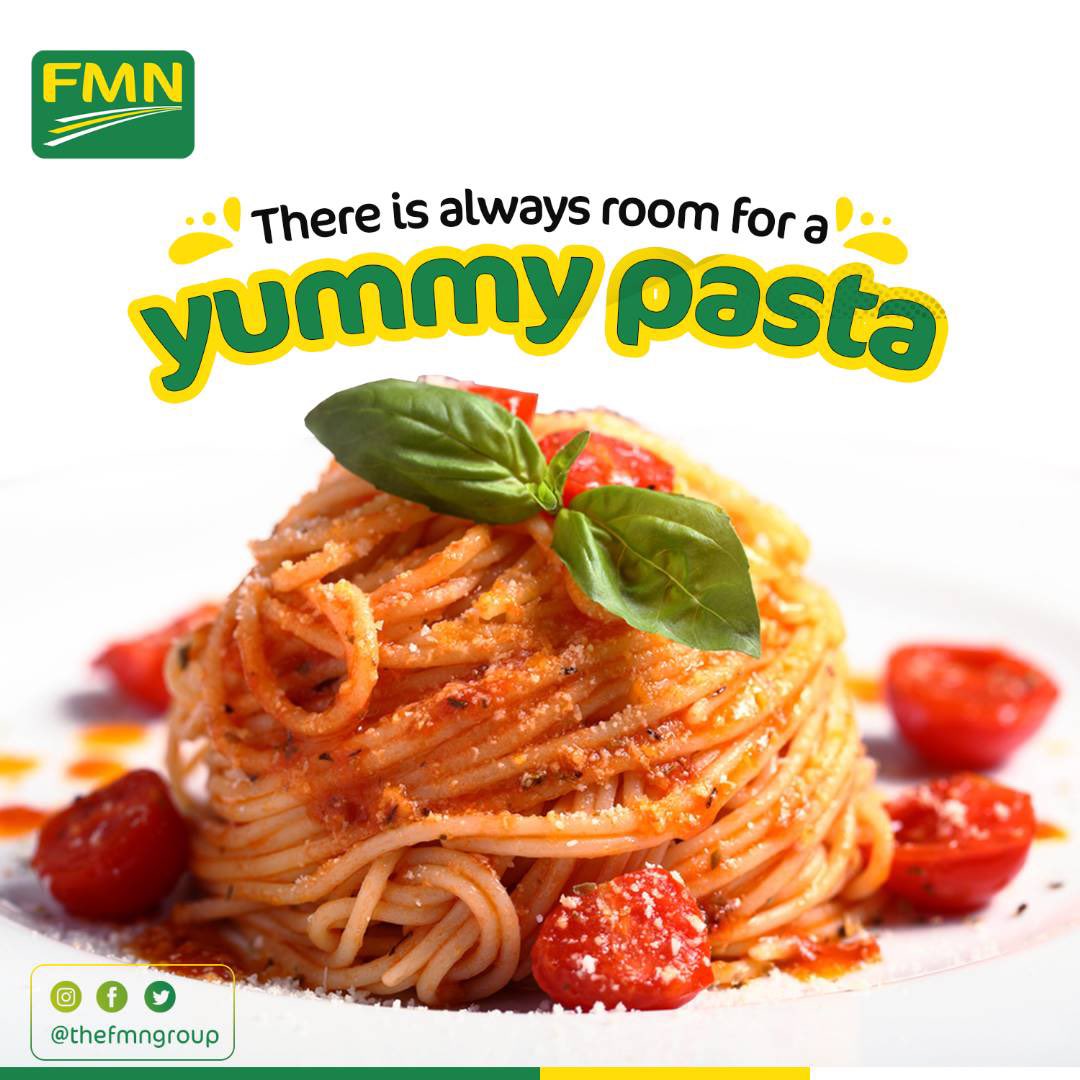 theFMNGroup's tweet photo. Nothing beats the satisfaction of a yummy pasta on a Wednesday. Give yourself a treat and savour a delicious plate of pasta today. Golden penny pasta contains fibre, it's rich in protein and no cholesterol.
#fmnplc #goldenpennypasta #localcontents #feedingthenationeveryday https://t.co/zPUWzCkn4Q