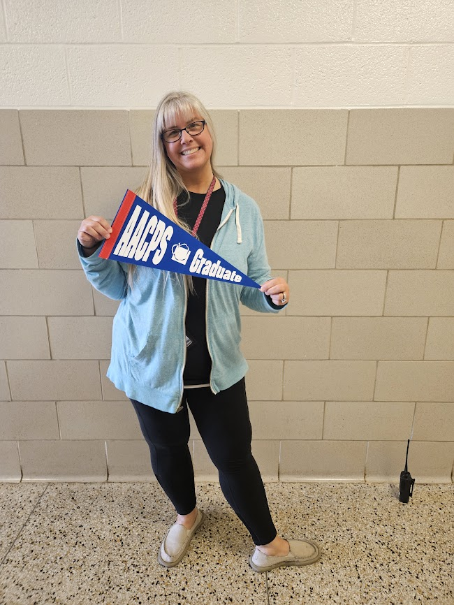 GBHSaacps's tweet photo. Celebrating Mrs. Wirth who teaches Physical Education at GBHS! #ProudAACPSGrad who attended Woodside ES, Corkran MS & GBHS! @AACountySchools #TeacherAppreciationWeek #HomeGrown #Gopher4Life https://t.co/wfOksBqzzo
