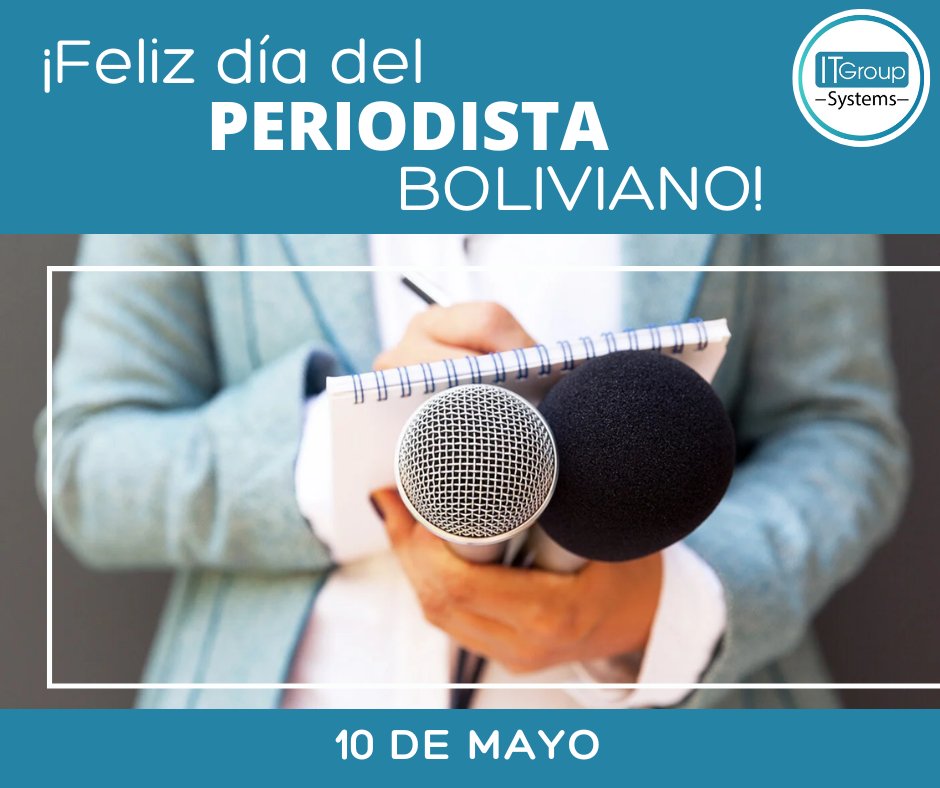 ITGroup_Systems's tweet photo. 🎙“Ser periodista es ver pasar la historia con boleto de primera fila”
- Diego Petersen
En ITGroup Systems reconocemos la loable labor de los periodistas que trabajan día a día en la búsqueda de la verdad con el fin de informar📺
#DíaDelPeriodista #Felicidades #ItGroup https://t.co/UY1E4u0Zgi