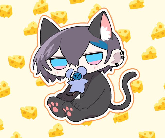 (=^・・^=) #きょうのまゆずみ #灰画
