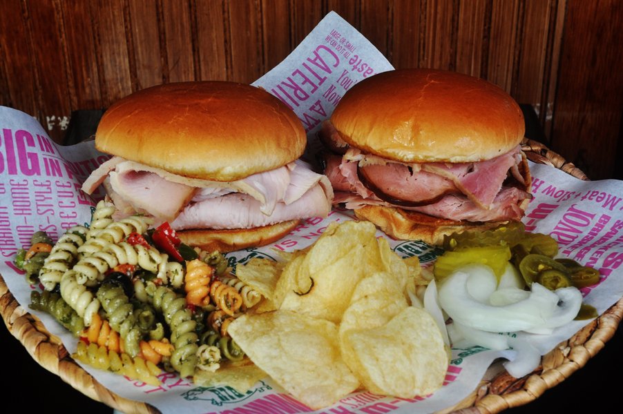 Our Smoked Turkey and Ham Sandwiches! All our meats are hickory smoked to perfection every day along with our tasty sides! Come get yours today...and we can make everything to go
.
.
.
.
#ham
#meatlover #bbq #brisket #turkey #pulledpork #ribs #hickory #bakersribsweatherford