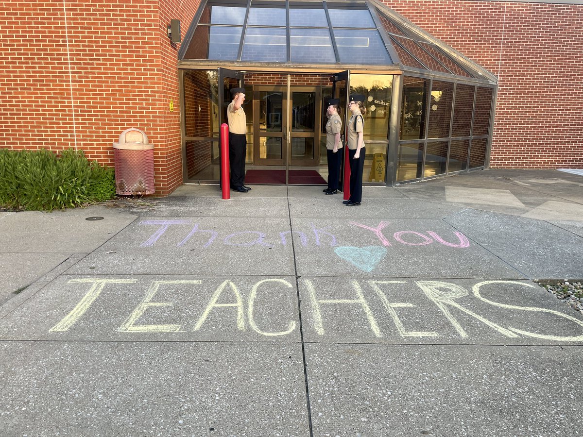 kbladen's tweet photo. Did I almost cry? I sure did. Thank you Bloomfield NJROTC! #TeacherAppreciationWeek https://t.co/E6dD9hC3hl