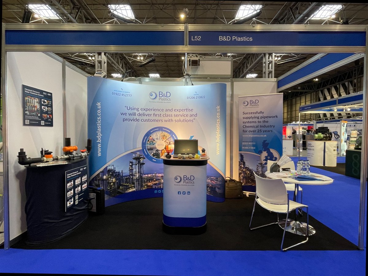 BDPlastics1's tweet image. B&amp;amp;D are proudly exhibiting at CHEMUK 2023 - NEC Come and visit us on stand L52 today &amp;amp; tomorrow; we would love to talk with you about your pipework system requirements.
We are showcasing GF&apos;s range of pipes, fittings &amp;amp; valves in PP, PVC, CPVC, ABS &amp;amp; PVDF.
@chemukexpo
