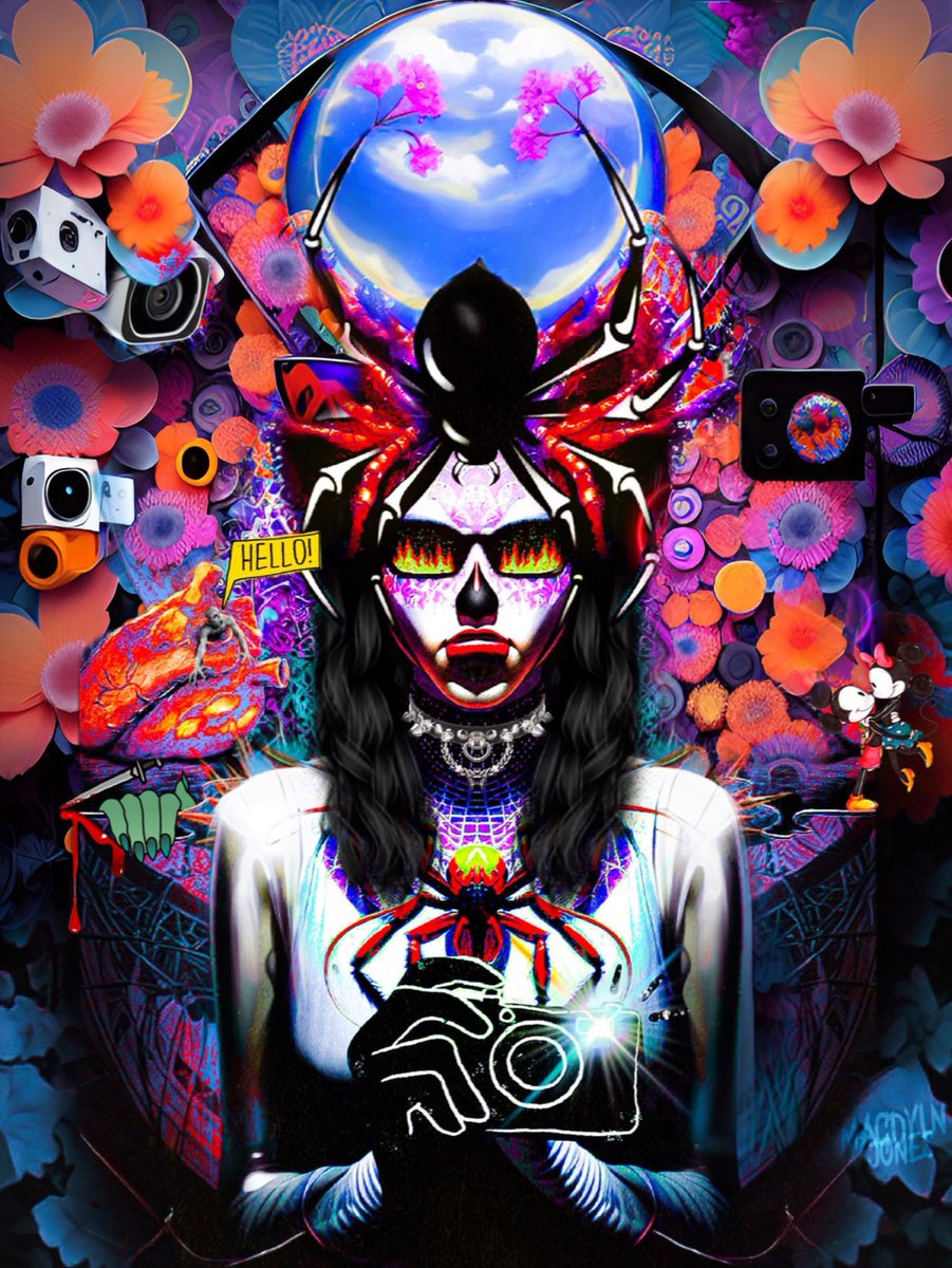 GM ☀️

This ⬇️ is Poison IV. She’s kind of fitting for todays post. She represents the struggle to stay relevant in a social media driven world.

My favorite subtlety is the Mickey and Minnie. Is it love? Or just for the gram? 

Lots of hidden nuances in this one. Hope you enjoy.