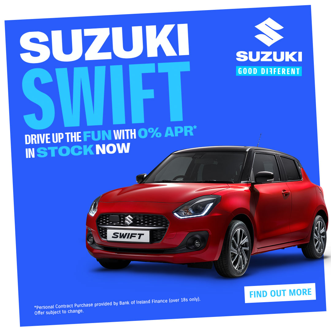Discover the Suzuki Swift - available from €19,125 with 0% APR! #GoodDifferent #Suzuki