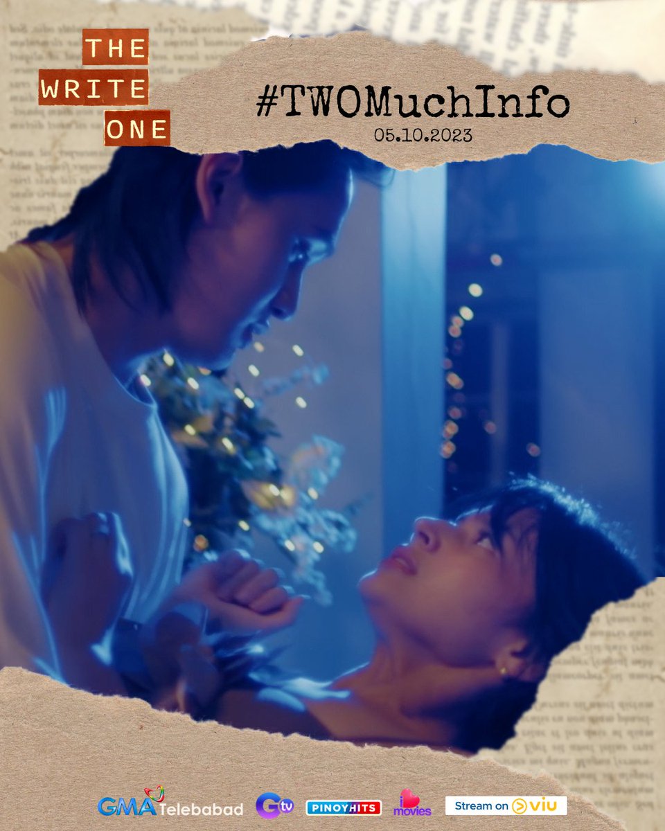 GMA_PA's tweet photo. Ihanda ang brain cells mamaya! 🤯

Ano na naman kasi Liam ang binago mo?! 

Para sa inyong social media posts, gamitin lang ang ating official # tonight: #TWOMuchInfo

— 

#TheWriteOne #GMAViu #TheWriteOneNextChapter https://t.co/y3SqlBdIDW