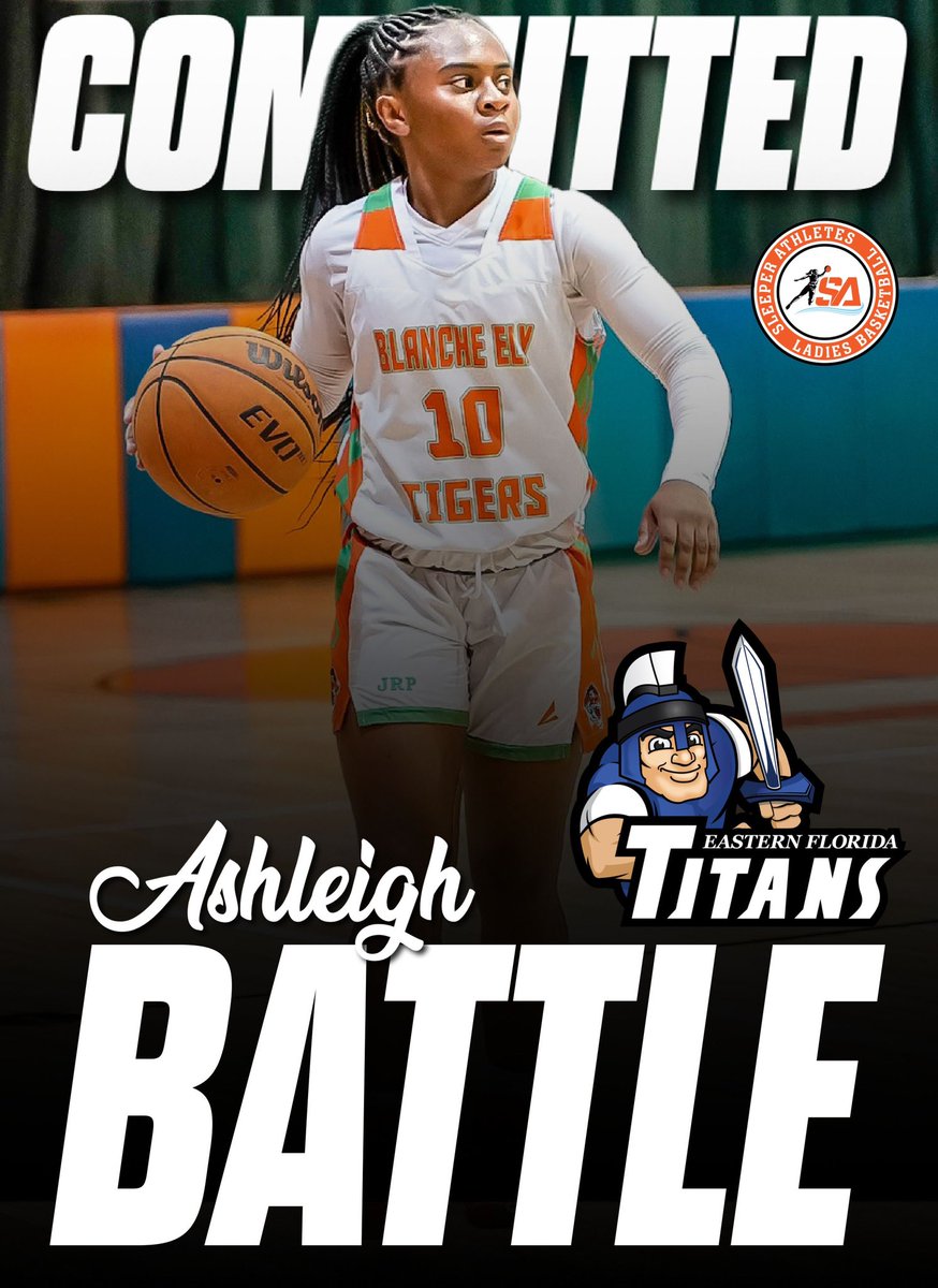 Sleeper Athletes Ladies Basketball (@sathleteslbb) on Twitter photo #Ely HS (FL) 2023 G Ashleigh Battle (<a href="/AshunoB/">AshUno_Battle™</a>) commits to the #EFSC #Titans
<a href="/MJTripleThreat/">MJ (Melissa J) Baker</a> <a href="/EFSCWomensBB/">EFSC Women's Basketball</a> #Ely HS (FL) 2023 G Ashleigh Battle (<a href="/AshunoB/">AshUno_Battle™</a>) commits to the #EFSC #Titans
<a href="/MJTripleThreat/">MJ (Melissa J) Baker</a> <a href="/EFSCWomensBB/">EFSC Women's Basketball</a>