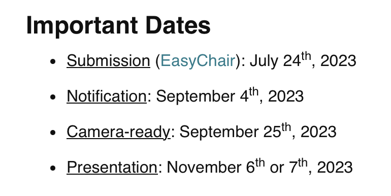 MEPDaW workshop (@mepdaw) on Twitter photo We are very glad to inform you that this year <a href="/mepdaw/">MEPDaW workshop</a> workshop will be at <a href="/iswc_conf/">International Semantic Web Conference</a> '23. This workshop targets one of the emerging and fundamental problems in the Web, the management and preservation of evolving #knowledgegraphs.
Check our website ➡️ mepdaw-ws.github.io/2023/ We are very glad to inform you that this year <a href="/mepdaw/">MEPDaW workshop</a> workshop will be at <a href="/iswc_conf/">International Semantic Web Conference</a> '23. This workshop targets one of the emerging and fundamental problems in the Web, the management and preservation of evolving #knowledgegraphs.
Check our website ➡️ mepdaw-ws.github.io/2023/