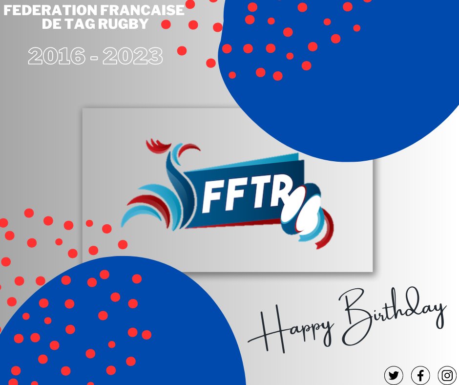 Fédération Française de Tag Rugby depuis le 30 avril 2016

#tag #tagrugby #oztag #HB #anniversaire
