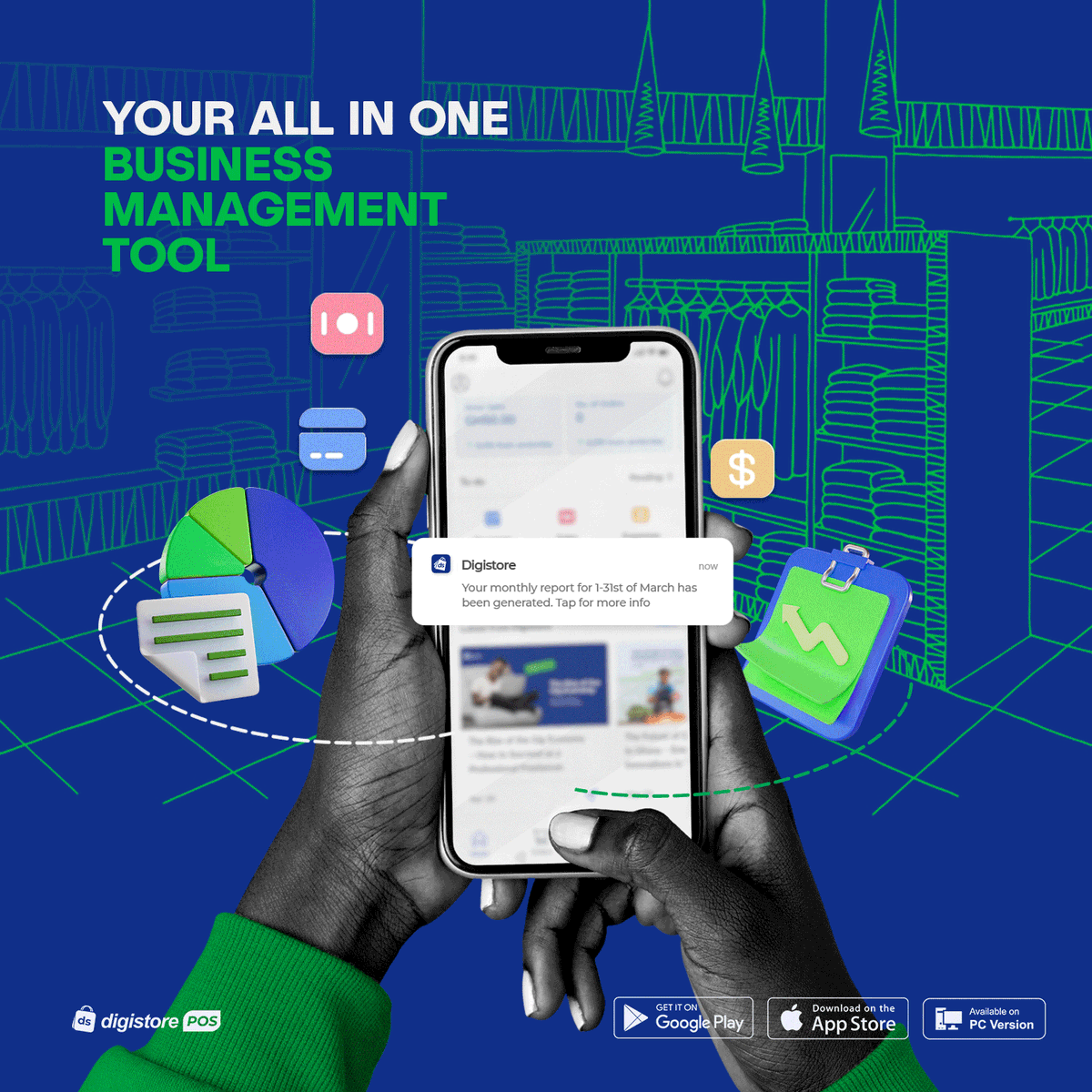 digistoreafrica's tweet photo. Tired of calling workers and employees to find out the sales at the end of the month? With a niche set of tools uniquely tailored for you, you have your business insights at the tip of your fingers.
Sign up - https://t.co/UDQ4hQTXGG
#Digistore #BusinessManagement #AllInOne https://t.co/t4j17s6uIg