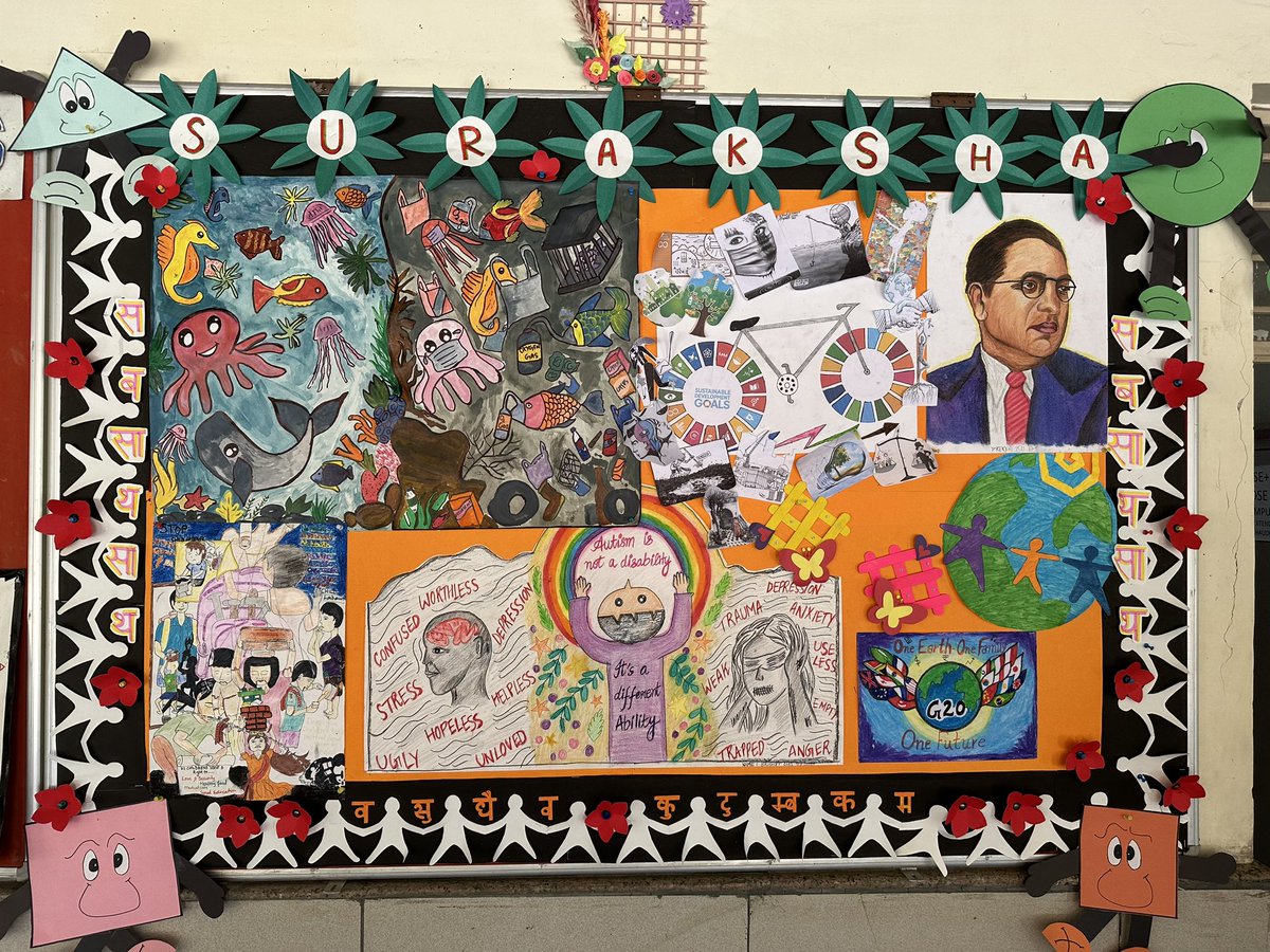 SemaltyRakesh's tweet photo. #CreativePresentations
Much is available in print & digital forms but putting substantial things on #HouseDisplayBoard & connecting that to real world is superior form of sustainable education
Students of #RpvvAsoseGautampuri demystified concepts of health, safety & consumption https://t.co/5FCwLXmGW8