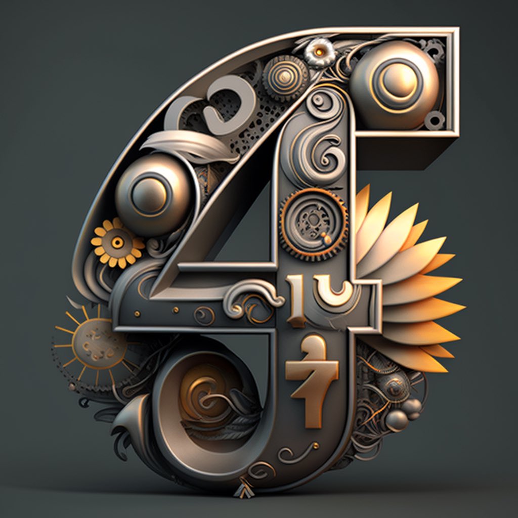 4

<a href="/36daysoftype/">36 Days of Type</a>

#36daysoftype #36days_4 #36daysoftype08 #36days_adobe #contest #letteringartist #AI #Midjourney #typism #typographyinspired #letteringdesign #typeart #letteringart #typeinspired  #typographyporn #typographydesign #typography #strengthinletters #thedailytype