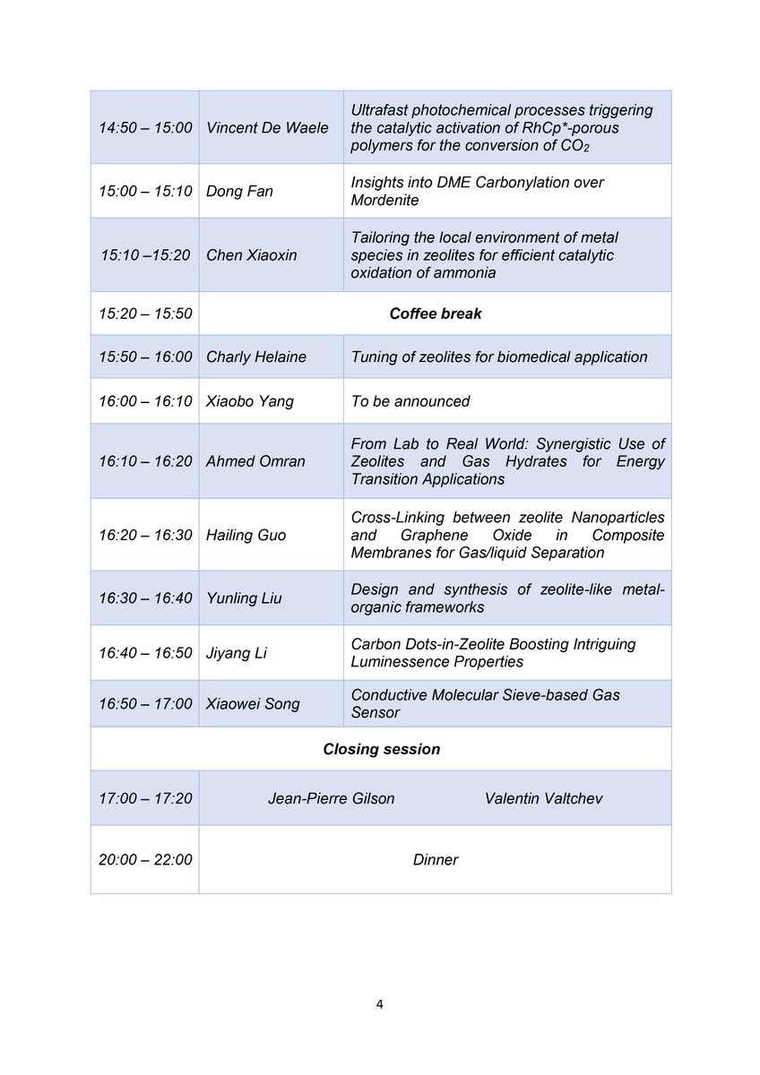 📣3rd International Research Network Workshop IRN 🇫🇷France @CNRS - China @UCAS1978 🇨🇳 will be held from the 28 to 30 of June 2023 in #Paris, #France. #zeolite #ZEOLighT #nanomaterials 👇3rd IRN meeting Program👇