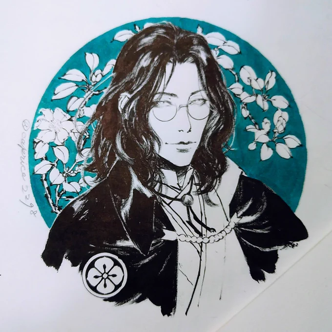 #刀剣男士の花まつり 南海先生と山茶花