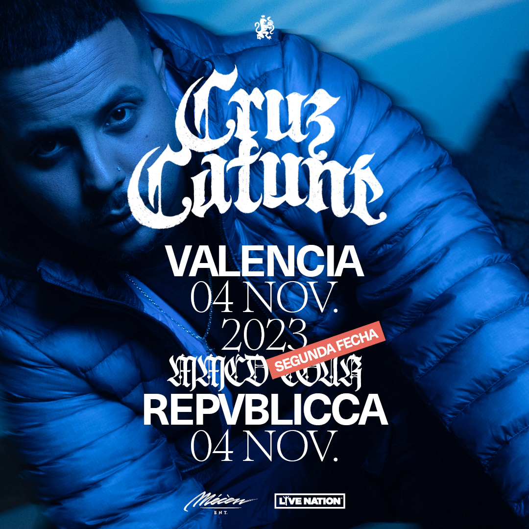 repvbliccavlc's tweet photo. 👉Ayer agotasteis las entradas en menos de una hora, pero tranquilos que nadie se quedará sin ver a @CruzCafune en #Repvblicca.

A las 12:00h de la mañana podréis haceros con vuestras entradas en @LiveNationES para la actuación del 4 de noviembre. https://t.co/dIoZAl4ck0