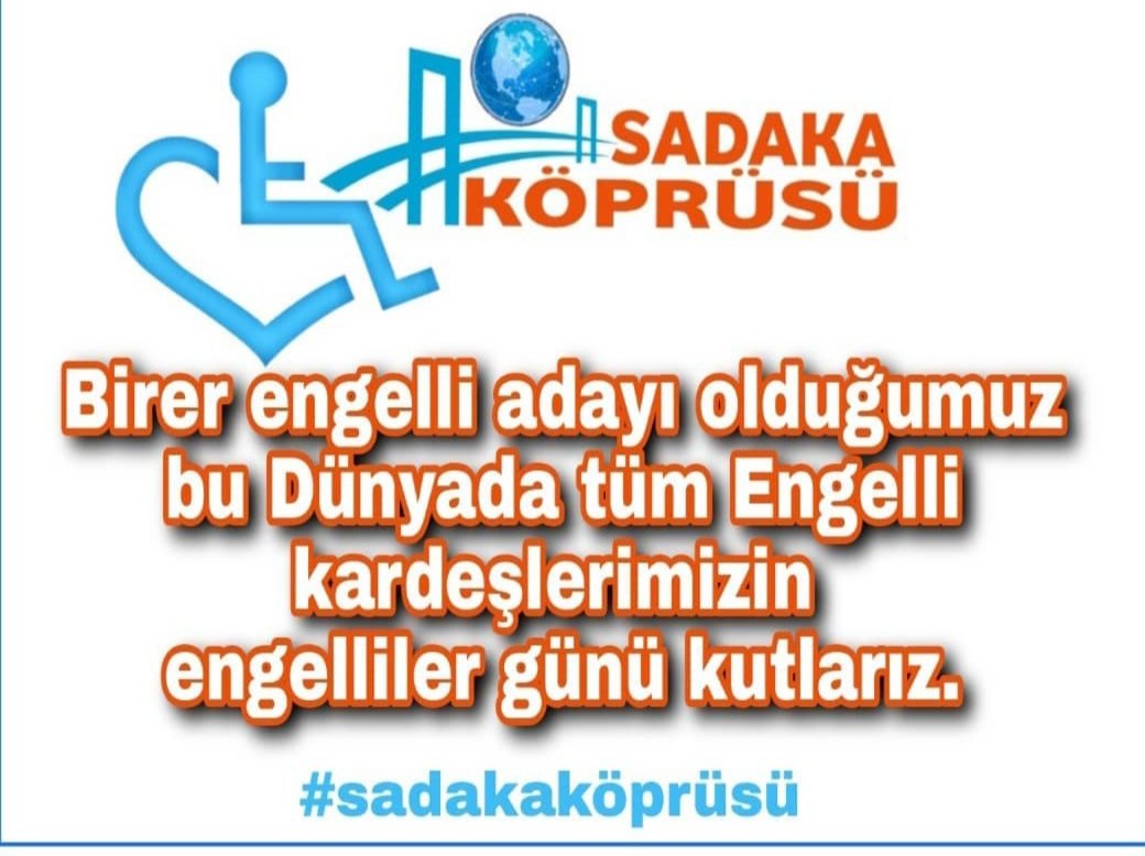 Engelsiz bir yaşam dileğiyle..
#EngellilerHaftası