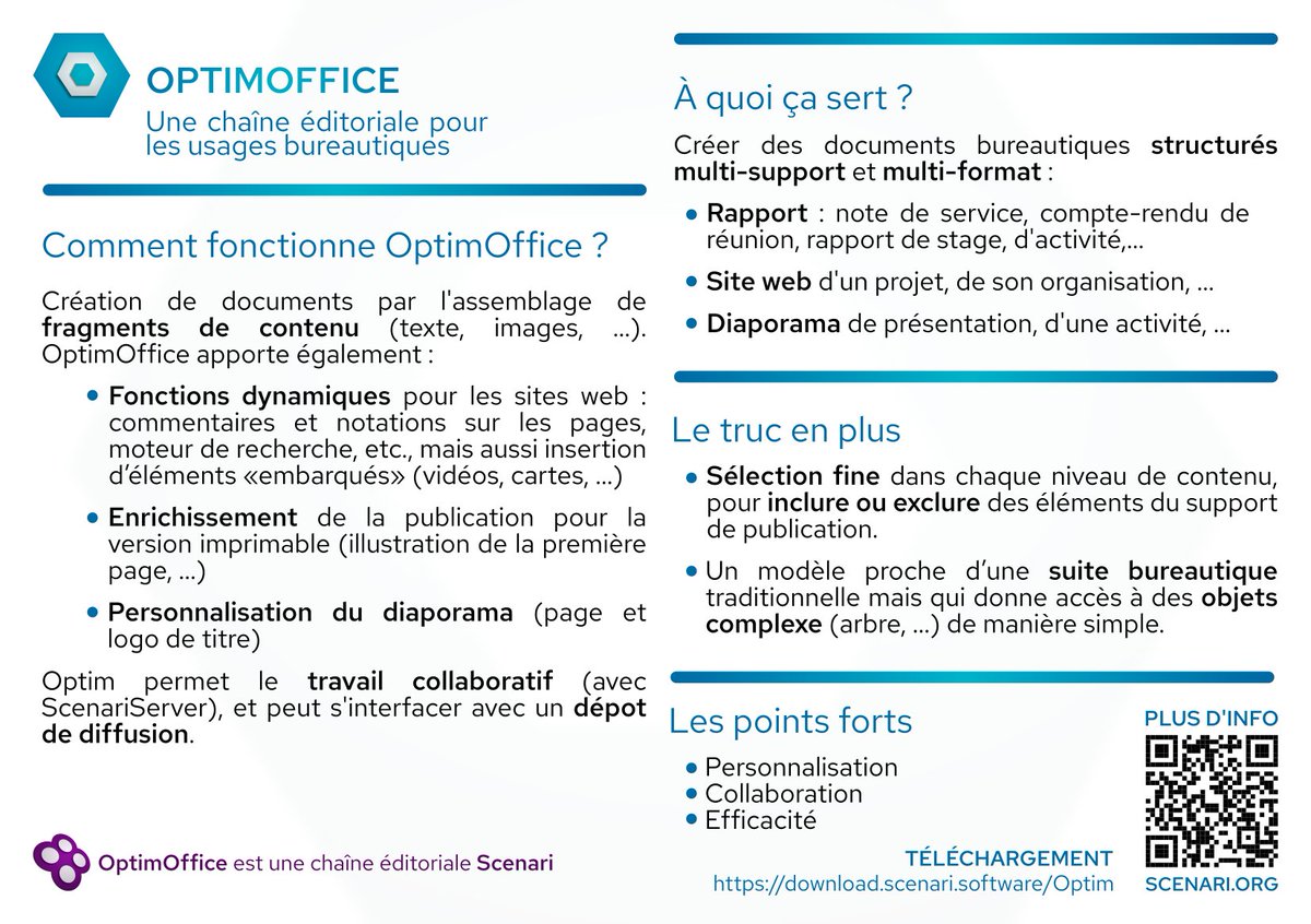 ScenariAsso's tweet image. 📣 Nouvelle version de #Optim/#OptimPlus !

Cette version est accompagnée de mises à jour des extensions Simple Site download.scenari.software/addons/Optim/O… &amp;amp; Tile Site download.scenari.software/addons/Optim/O….

#Scenari