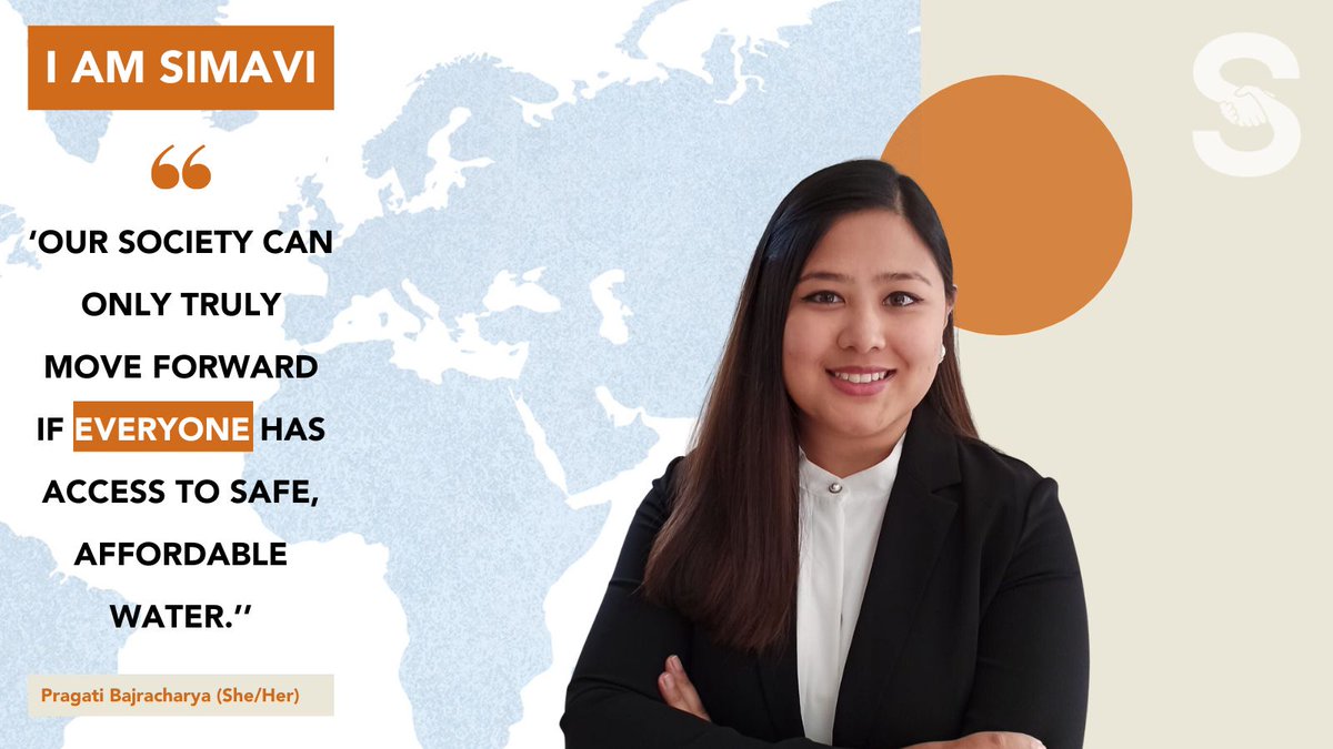 Pragati Bajracharya, programme and communications officer,  was inspired by childhood experiences to try and shape Nepal’s future by providing people with access to safe &amp; affordable water. 

Read more about Pragati and her work on our website: simavi.nl/en/news/i-am-s…