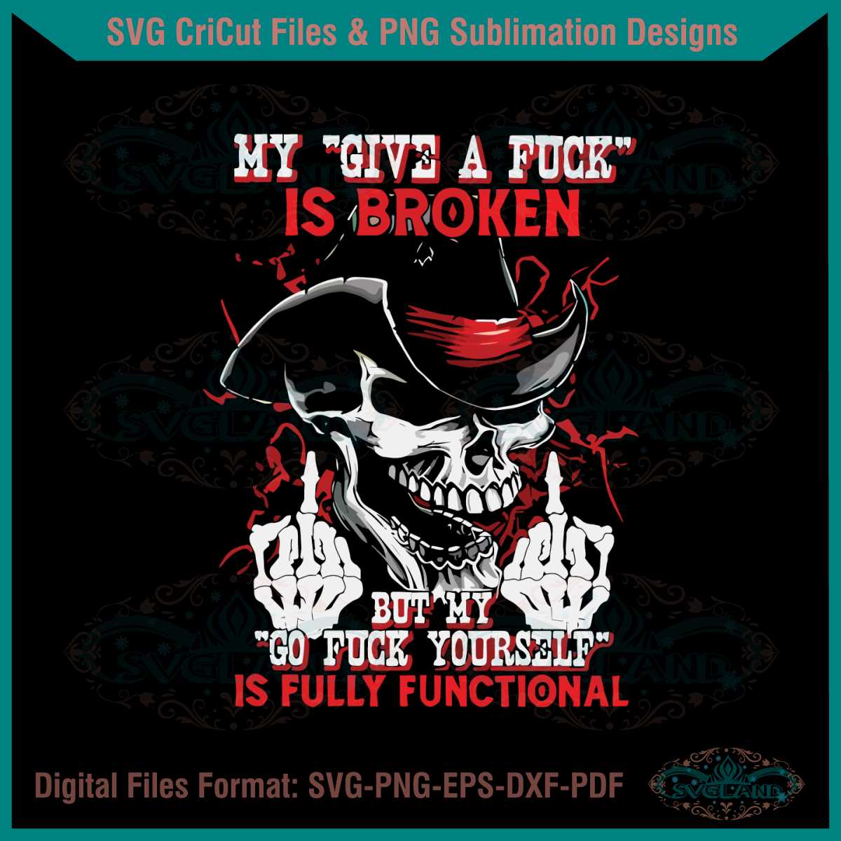 svglandshop's tweet photo. Skull My Give A Fuck Is Broken Best SVG Cutting Digital Files
#svgland #trending #design #cricut #svg #digital #digitalart #broken #cuttingfiles #fileforcricut
๐๐: https://t.co/CAkZAKY4ZJ https://t.co/wv6TdGktfc