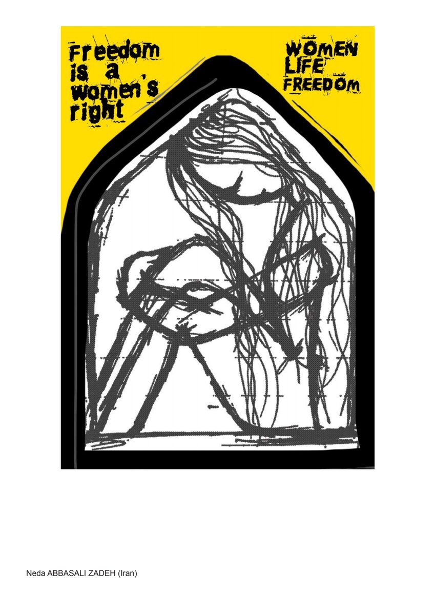 Femme, Vie, Liberté !
L'exposition d'affiches d'artistes du monde entier qui rend hommage aux femmes iraniennes à la Bibliothèque Universitaire du Creusot se termine après-demain.
Art : Neda Abbasali Zadeh - Iran
#femme_vie_liberté#womanlifefreedom📷📷📷 #StopExecutionsInIran