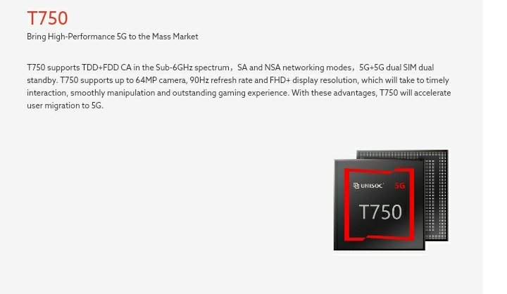 faridofanani96's tweet image. Official! Unisoc introduces Unisoc T750 5G 6nm

#Unisoc
#UnisocT7505G