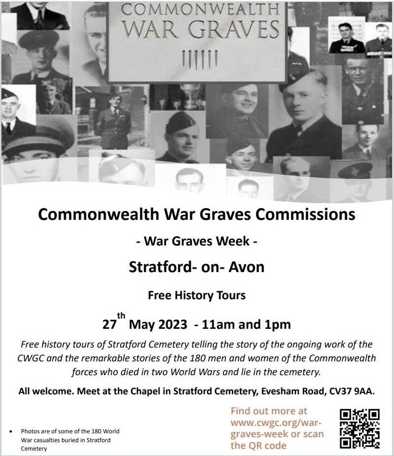 war_fallen's tweet image. @CWGC War Graves Week Free History Tours at Stratford-on-Avon Cemetery on Saturday 27th May at 11am &amp;amp; 1pm Meet staff &amp;amp; talk to volunteers about their role in caring for the graves of war casualties. Other local tours available, book via cwgc.org/war-graves-wee… #EOHO #WarGavesWeek