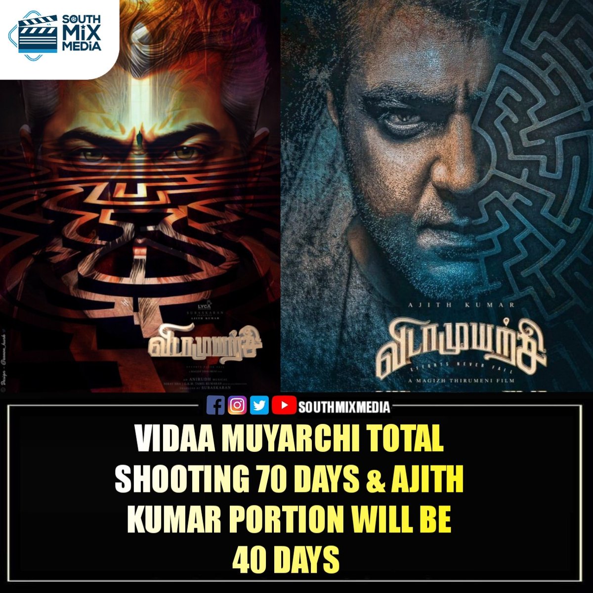 SouthMixMedia's tweet photo. Follow @SouthMixMedia 

#Southmixmedia #VIDAAMUYARCHI 
#AjithKumar #AjithKumarWorldTour 
#ajithkumar52 #AK62 #AK 
#CaptainMilIer #Dhanush https://t.co/sqVQimKoAD