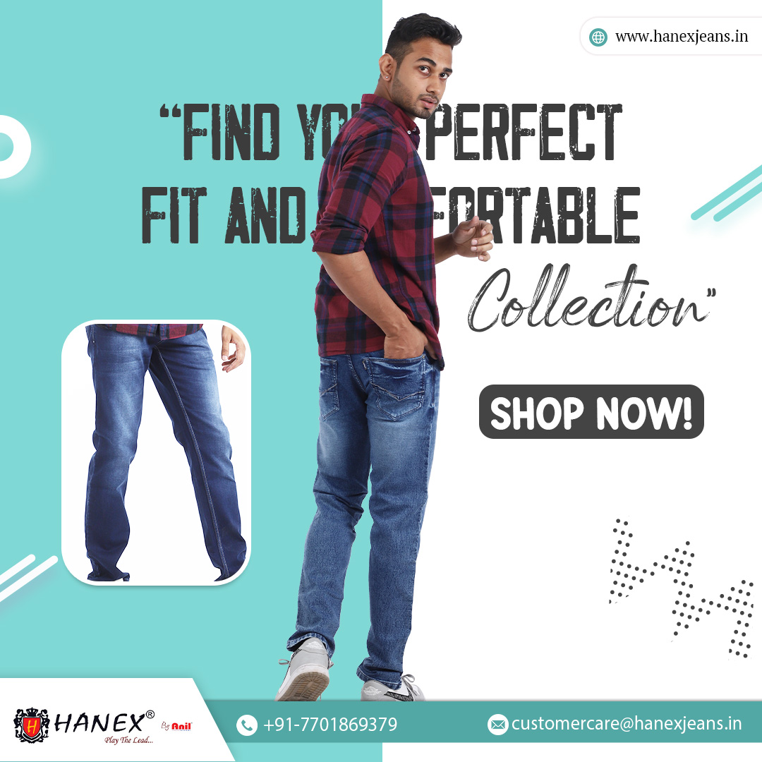 Find Your Perfect Fit And Comfortable Collection

🛒 𝐀𝐩𝐩𝐥𝐲 𝗳𝗼𝗿 𝗗𝗲𝗮𝗹𝗲𝗿𝘀 𝗮𝗻𝗱 𝗗𝗶𝘀𝘁𝗿𝗶𝗯𝘂𝘁𝗼𝗿𝘀!👀
📲 +91-7701869379
🌎 hanexjeans.in 
📧 customercare@hanexjeans.in
📧 accounts@hanexjeans.com 

#buyjeans #jeanswear #menstyle #BuyNowAndSave #Fashion