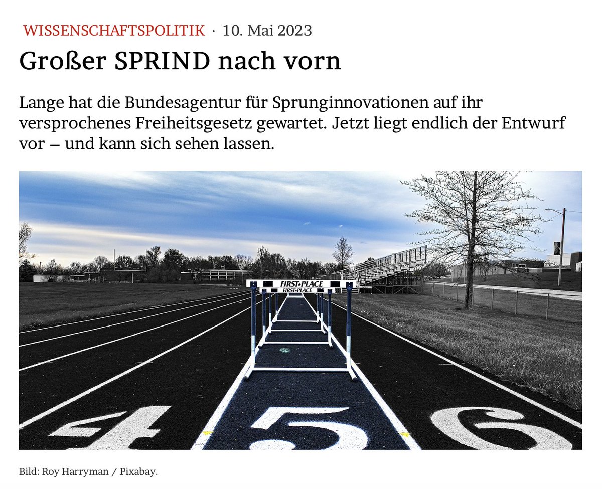 JMWiarda's tweet photo. Großer SPRIND nach vorn

Lange hat die Bundesagentur für #Sprunginnovationen auf ihr versprochenes #Freiheitsgesetz gewartet. Jetzt liegt endlich der Entwurf vor – und kann sich sehen lassen. @SPRIND @BMBF_Bund @BMWK @BMF_Bund 

Im Blog: https://t.co/BAN3olj1iz https://t.co/75mpMZohYX