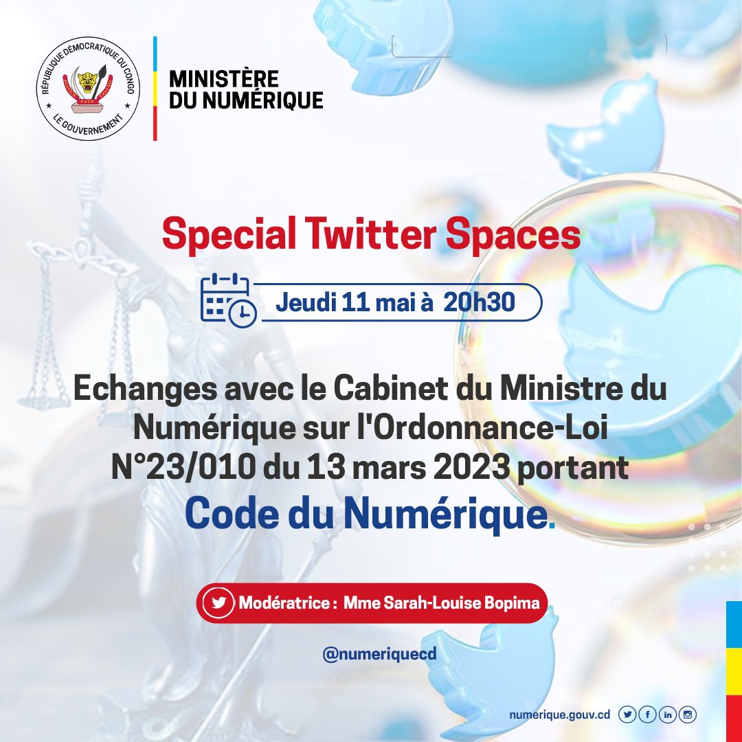 Ministère de l'Économie Numérique - RDC tweet media