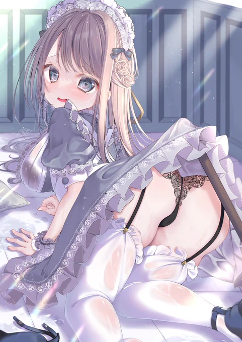 「み、見ましたか・・・?」 #メイドの日