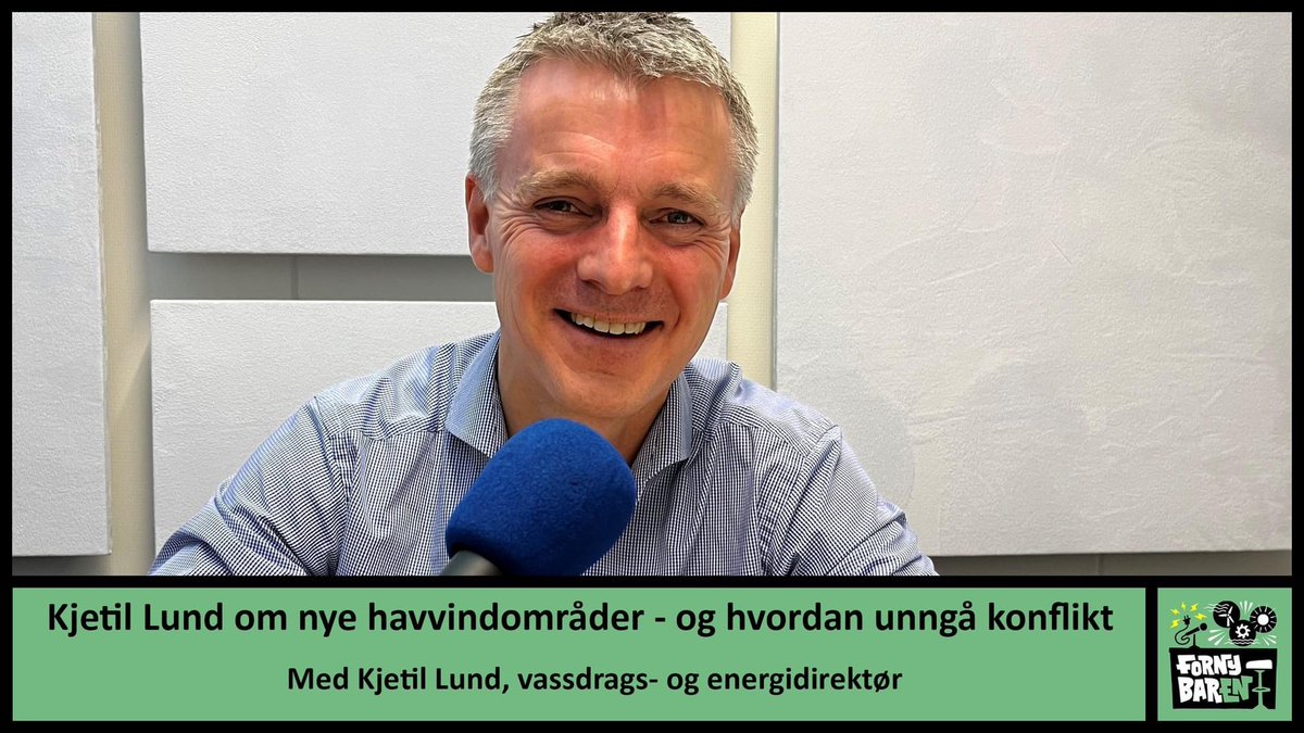 Kjetil Lund om nye havvindområder - og hvordan unngå konflikter

Episoden hører du her eller der du lytter til podkast: shows.acast.com/fornybaren/epi…
NVE har nettopp lagt frem 20 ulike områder som kan egne seg for havvind – områder som til sammen kan dekke landets kraftbehov ti ganger