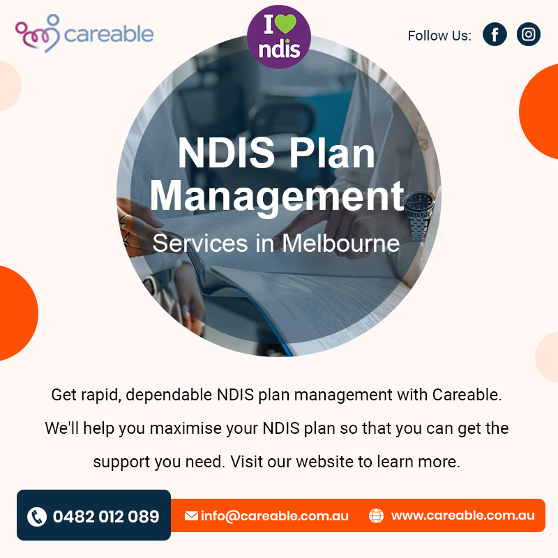 NDIS Plan Management Services in Melbourne

For more info, contact us at
🖥️ careable.com.au
📞 0482012089
📧 info@careable.com.au

#ndis #ndisready #ndia #ndissupport #ndisparticipant #ndisregisteredprovider #ndisaustralia  #ndisplanmanagement #planmanagementmelbourne
