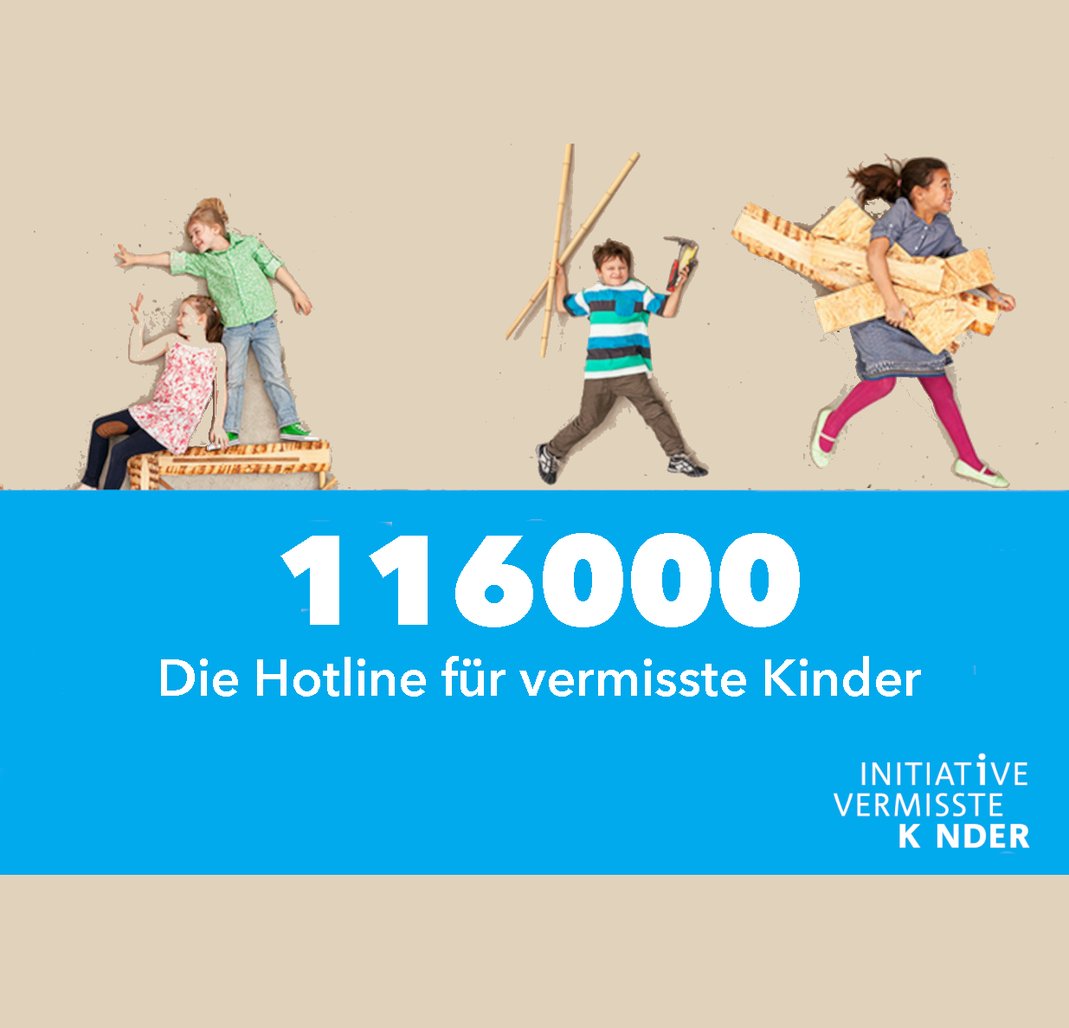 Die 116000 Hotline ist jederzeit kostenlos aus allen deutschen Telefonnetzen erreichbar.

#kind #vermisst