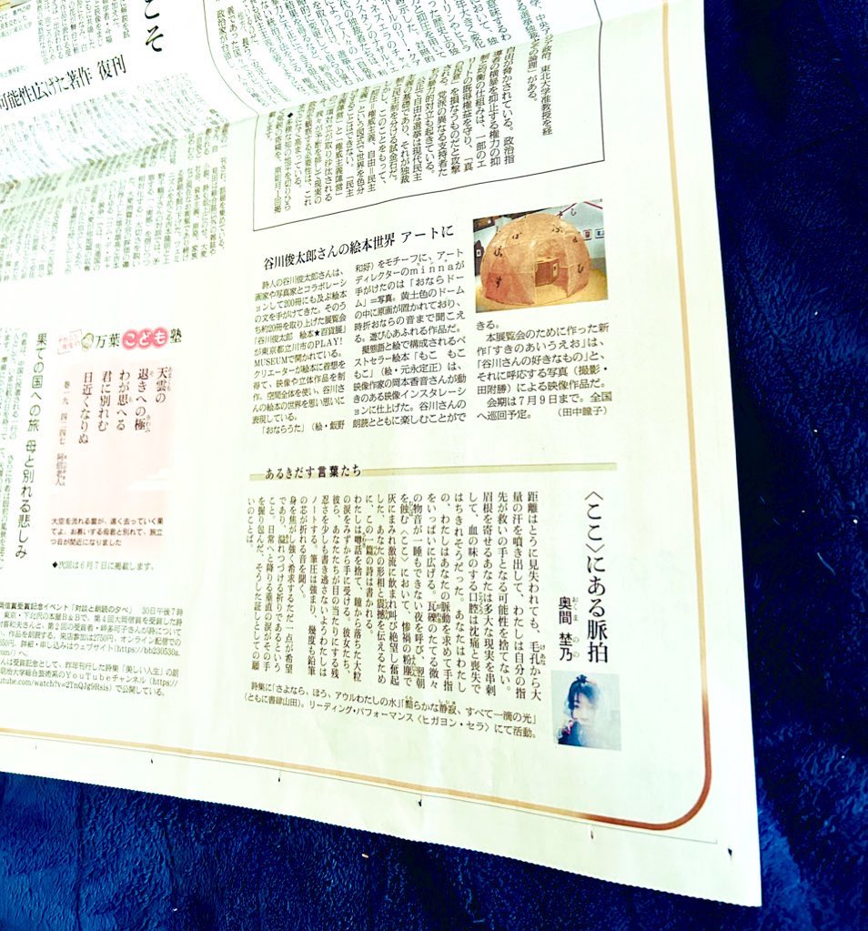 奥間埜乃_『黯らかな静寂、すべて一滴の光』(書肆山田) tweet media