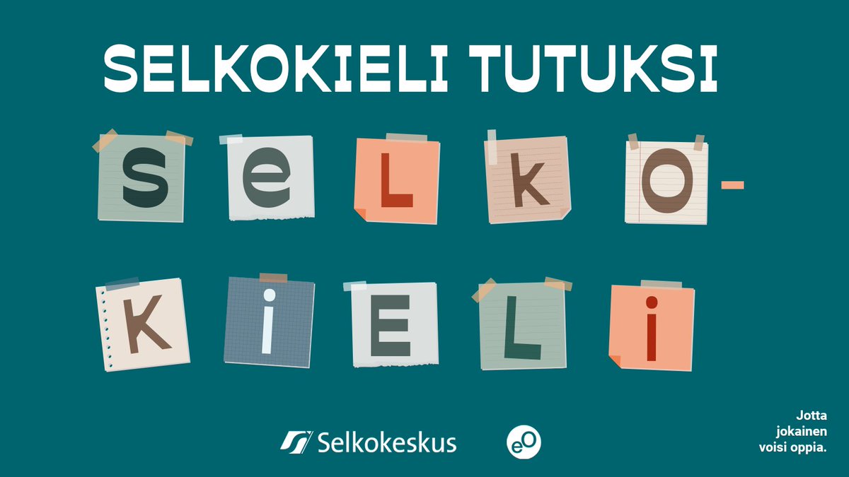 Kaikille avoin Selkokieli tutuksi -koulutus on julkaistu! 🤩Opi erottamaan #selkokieli selkeästä yleiskielestä ja tunnistamaan tilanteita, joissa selkokieltä kannattaa käyttää. Koulutuksella valtava merkitys selkokielen edistämiselle! eoppiva.fi/koulutukset/se…
<a href="/KVLiitto/">Kehitysvammaliitto</a>
<a href="/eoppivaFi/">eOppiva.fi</a>