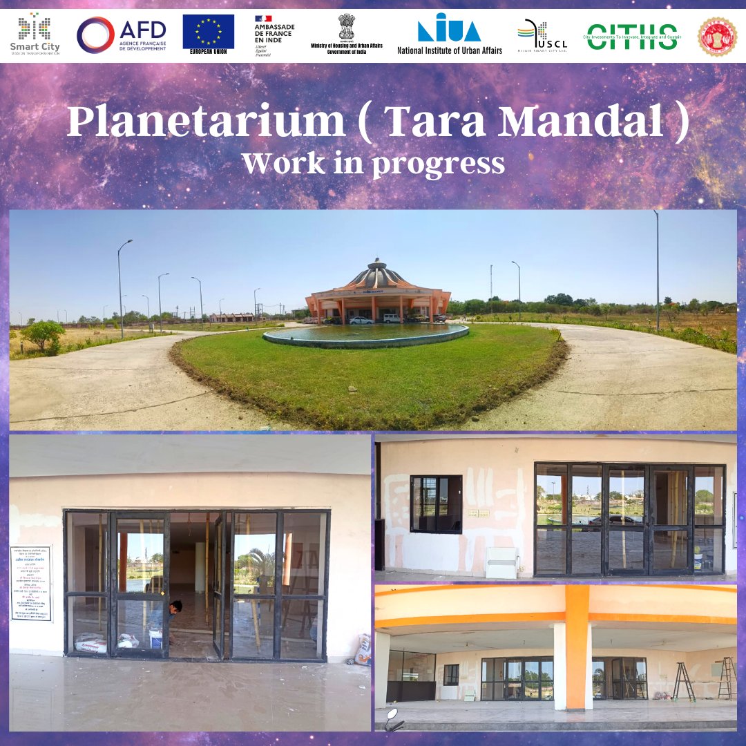 UjjainSmartCity's tweet photo. Planetarium ( Tara Mandal )
Work in progress
#MoHUA #ujjain #USCL #umc #SmartCitiesMission #uda #uadd #Ujjainsmartcity #MRIDA #kunalkumarpmc #SmartCitiesIndia #street4all #smartcities_mp #mrida #mahakal #commissioneruad https://t.co/pL5f4DAzyp
