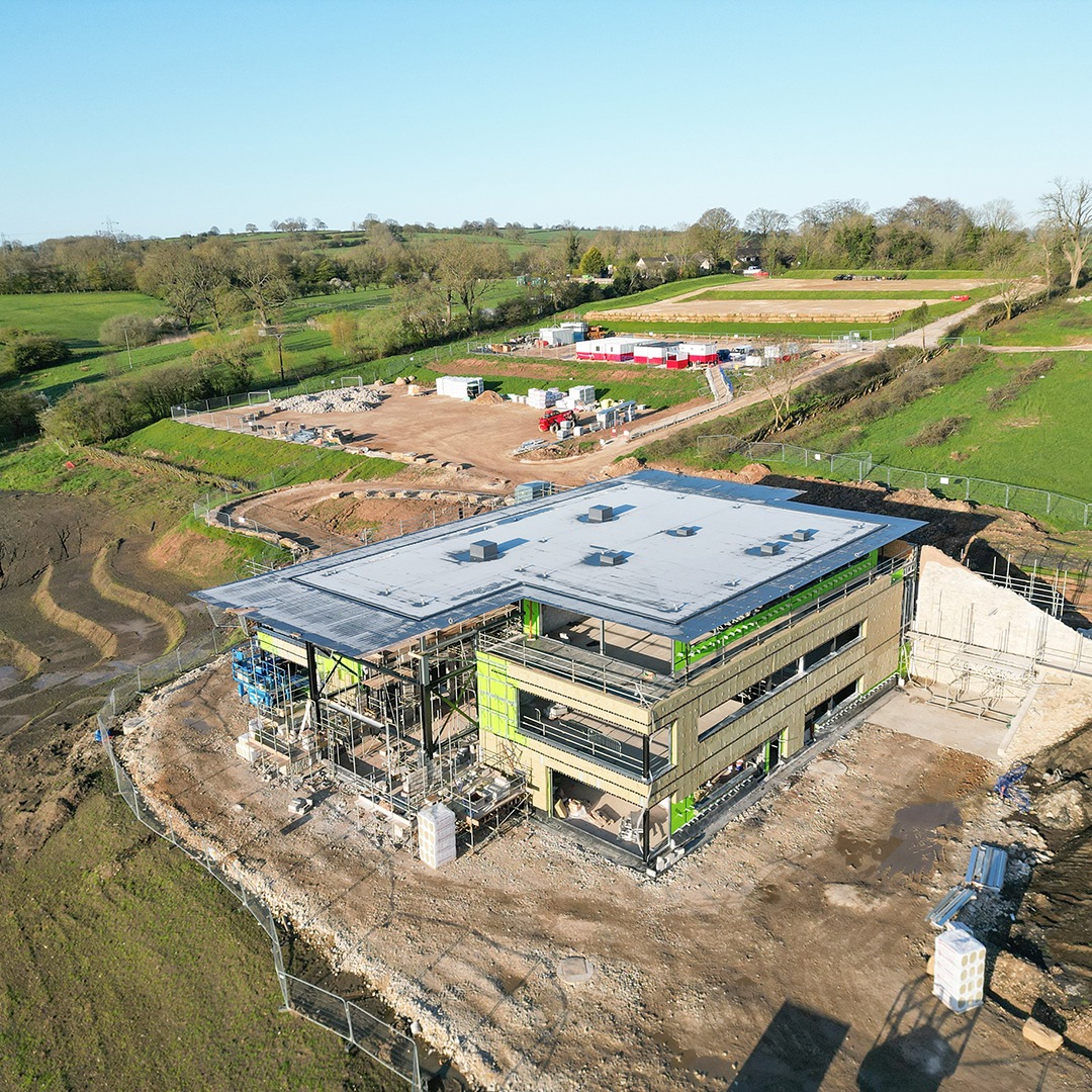 GFTomlinson's tweet image. Works are #progressing well at the #NationalGemstoneCentre for @CWSellors 

The windows are currently being installed and the drystone walling is progressing well. The zinc cladding is also due to be installed this week ✔️

View the #drone footage here: ow.ly/GRCh50Oj8hS