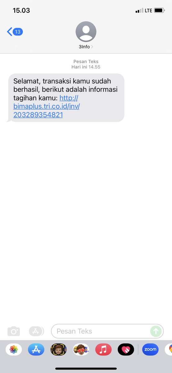 Madebyrinn's tweet photo. @3CareIndonesia min cara cek tagihan paket darurat gimana ya? Soalnya udah isi pulsa tapi ga di potong2. Tapi sms nya masuk terus min, pas link nya diklik ga bsa. Mohon bantuan nya https://t.co/FWH6tpM054