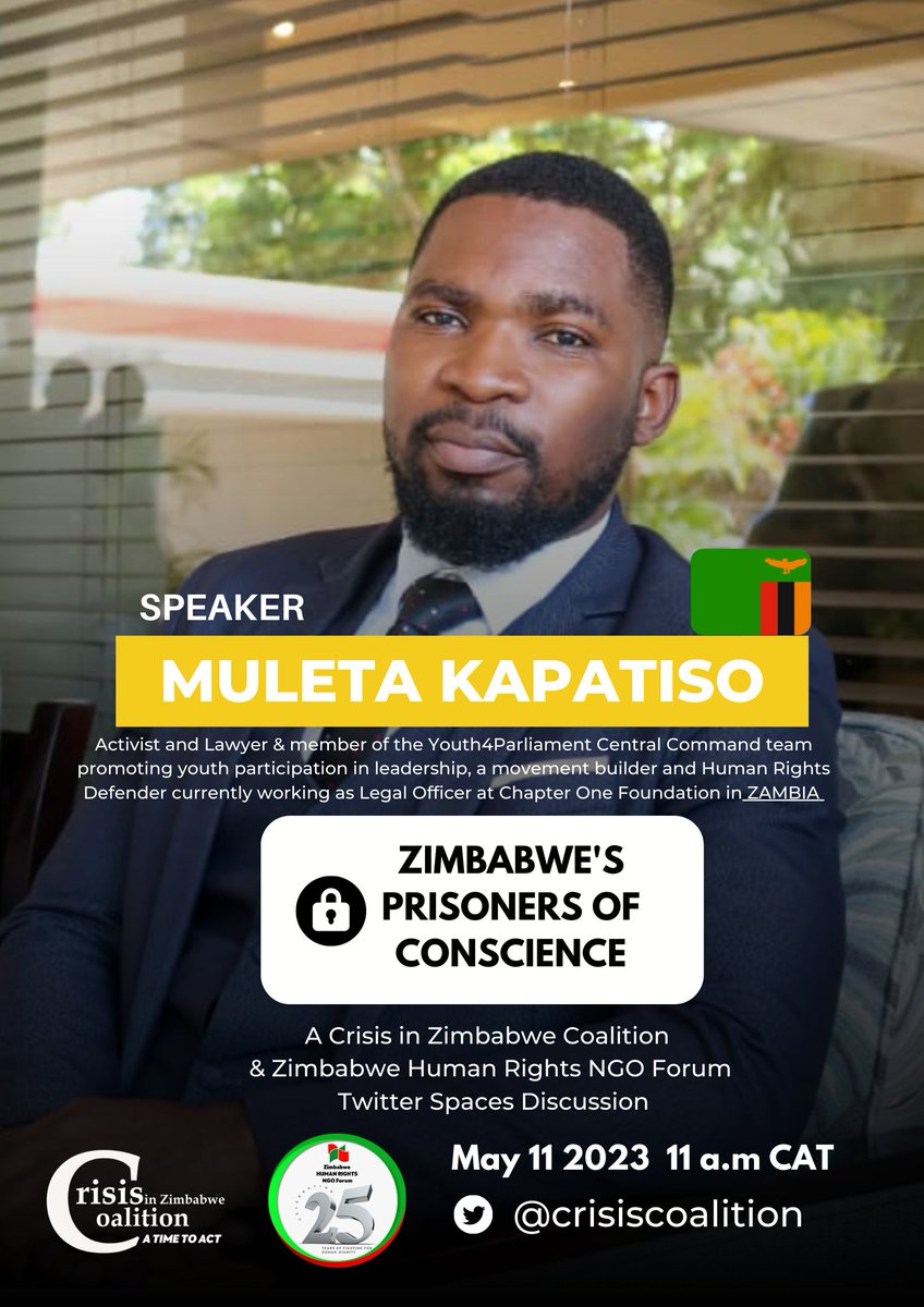 Crisis in Zimbabwe Coalition (@crisiscoalition) on Twitter photo 🇿🇲<a href="/MuletaKapatiso/">Muleta kapatiso</a> is an activist, lawyer, movement builder and Human Rights Defender & a member of the #Youth4Parliament Central Command team promoting youth participation in leadership, currently works as Legal Officer at <a href="/CofZambia/">Chapter One Foundation</a> 🇿🇲<a href="/MuletaKapatiso/">Muleta kapatiso</a> is an activist, lawyer, movement builder and Human Rights Defender & a member of the #Youth4Parliament Central Command team promoting youth participation in leadership, currently works as Legal Officer at <a href="/CofZambia/">Chapter One Foundation</a>