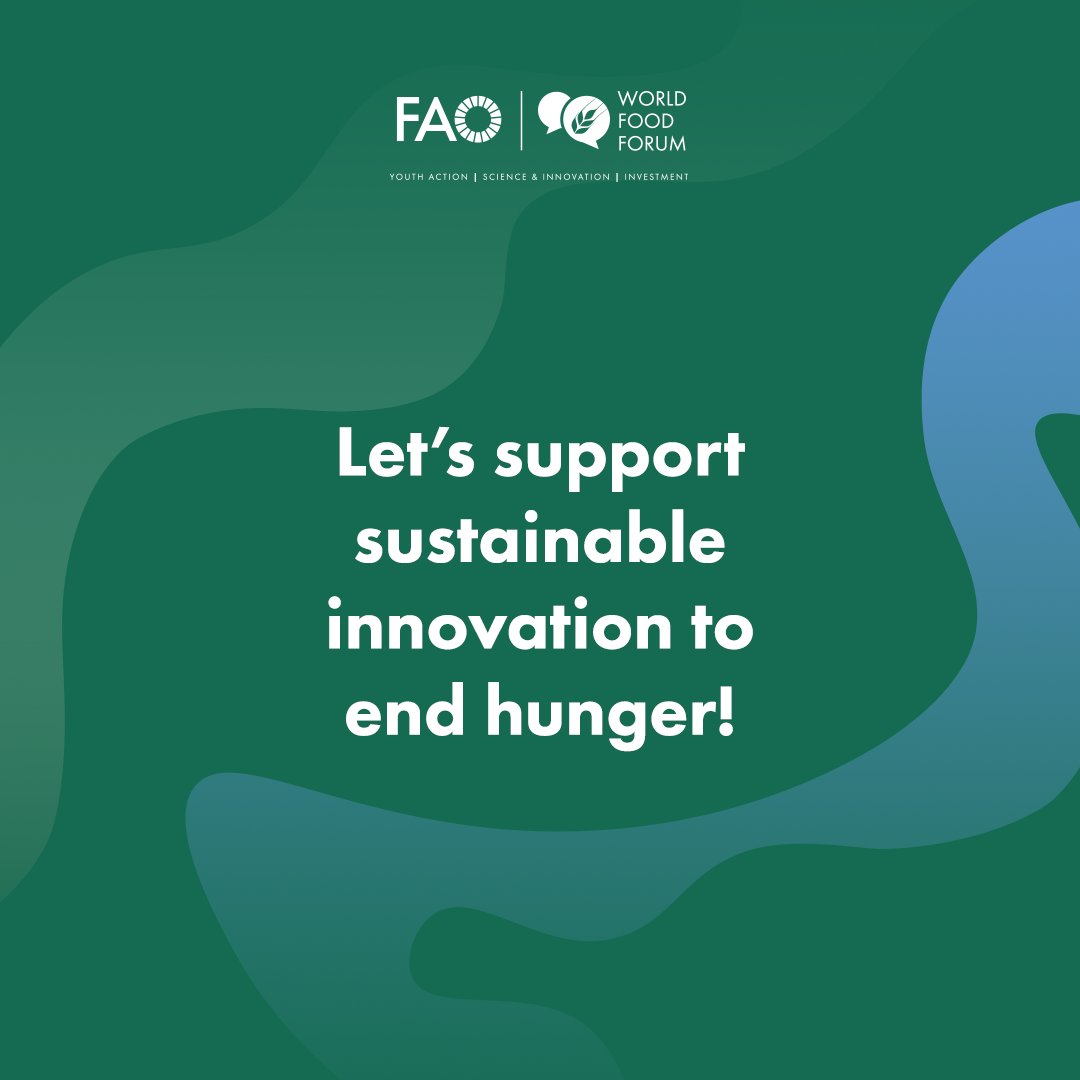 The #WorldFoodForum Innovation track brings innovators together to identify out-of-the-box, actionable solutions to minimize and mitigate the impact of climate change in our lifetime while increasing global access to sustainable and healthy food 🌱

#FoodAction #ClimateAction